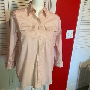 Lauren Ralph Lauren Soft Pink Collared Shirt